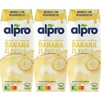 Bebida de Soja de Banana Pack 3 unidades 250 ml - Alpro