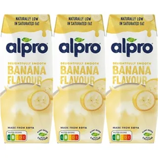 Bebida de Soja de Banana Pack 3 unidades 250 ml - Alpro