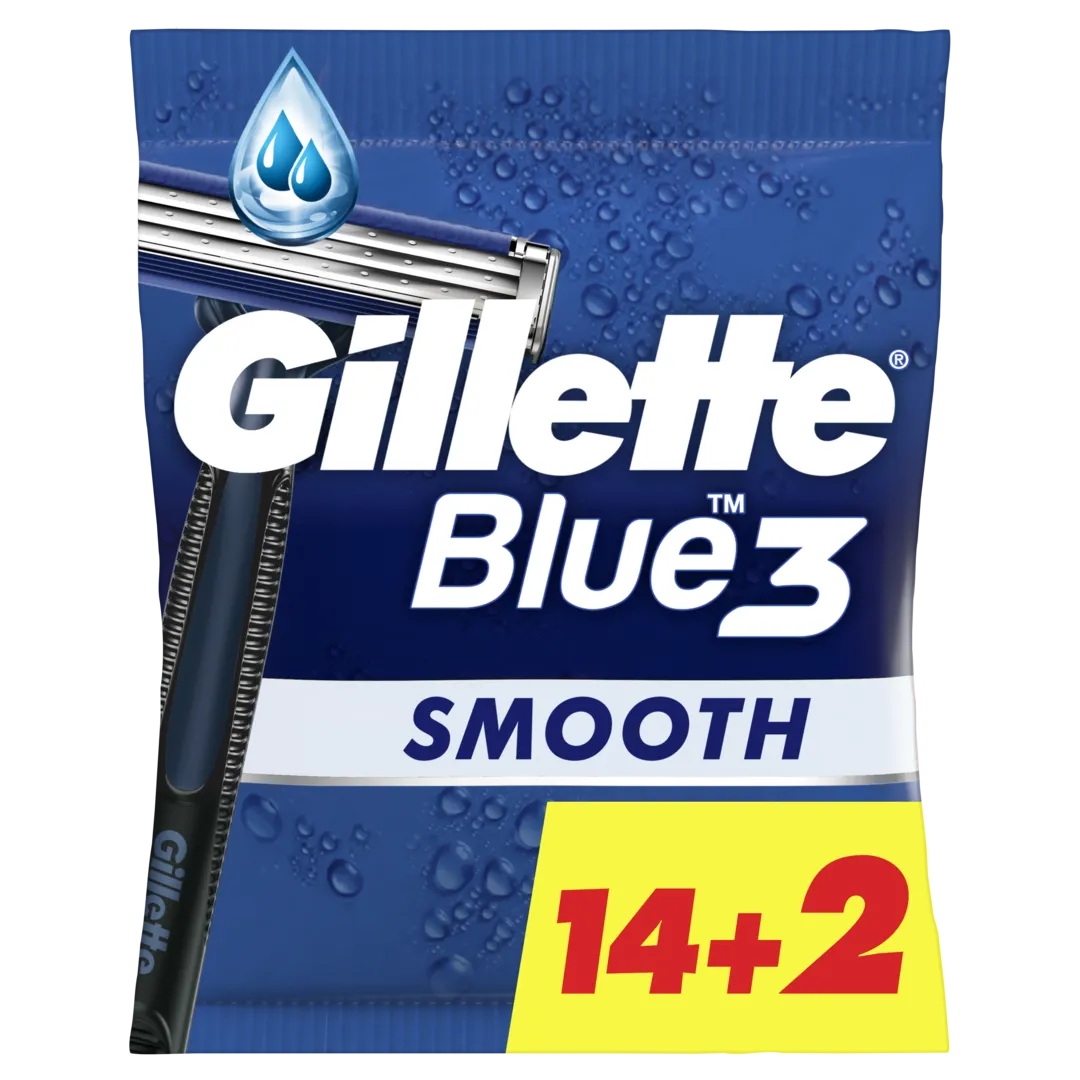 Lâminas Descartáveis Blue3 Smooth (14+2)