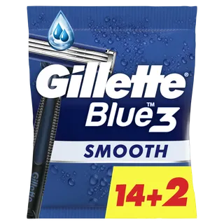 Lâminas Descartáveis Blue3 Smooth (14+2) Gillette