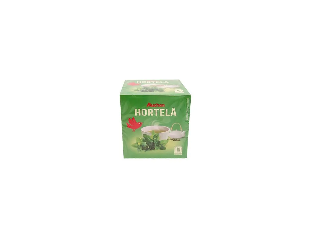 Infusão Auchan hortelã 10 saquetas
