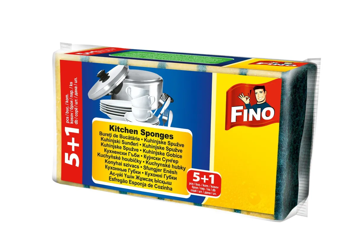 Esfregão FINO esponja 5+1un
