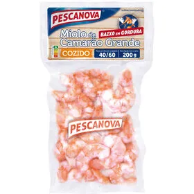 Miolo de Camarão Cozido 40/60 Ultracongelado Pescanova