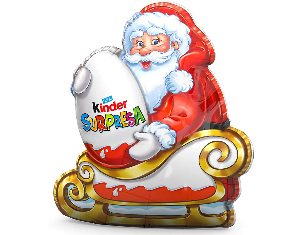 Figura Kinder pai natal com surpresa 75 g