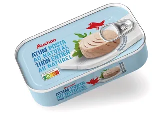Atum posta Auchan ao natural 120 (84)g