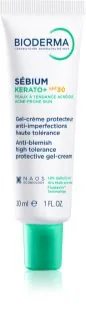 Bioderma Sébium Kerato+ SPF30 gel cremoso para pele acneica SPF 30 30 ml