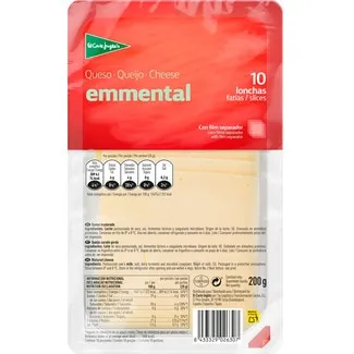 Queijo Emmental Fatiado embalagem 200 g - El Corte Inglés