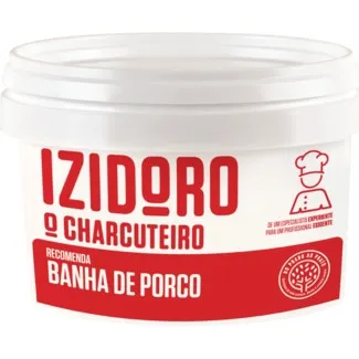 Banha de Porco embalagem 230 g - Izidoro O Charcuteiro