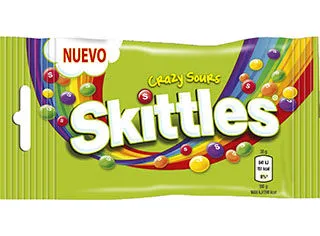 Caramelos Skittles crazy sours 38 g