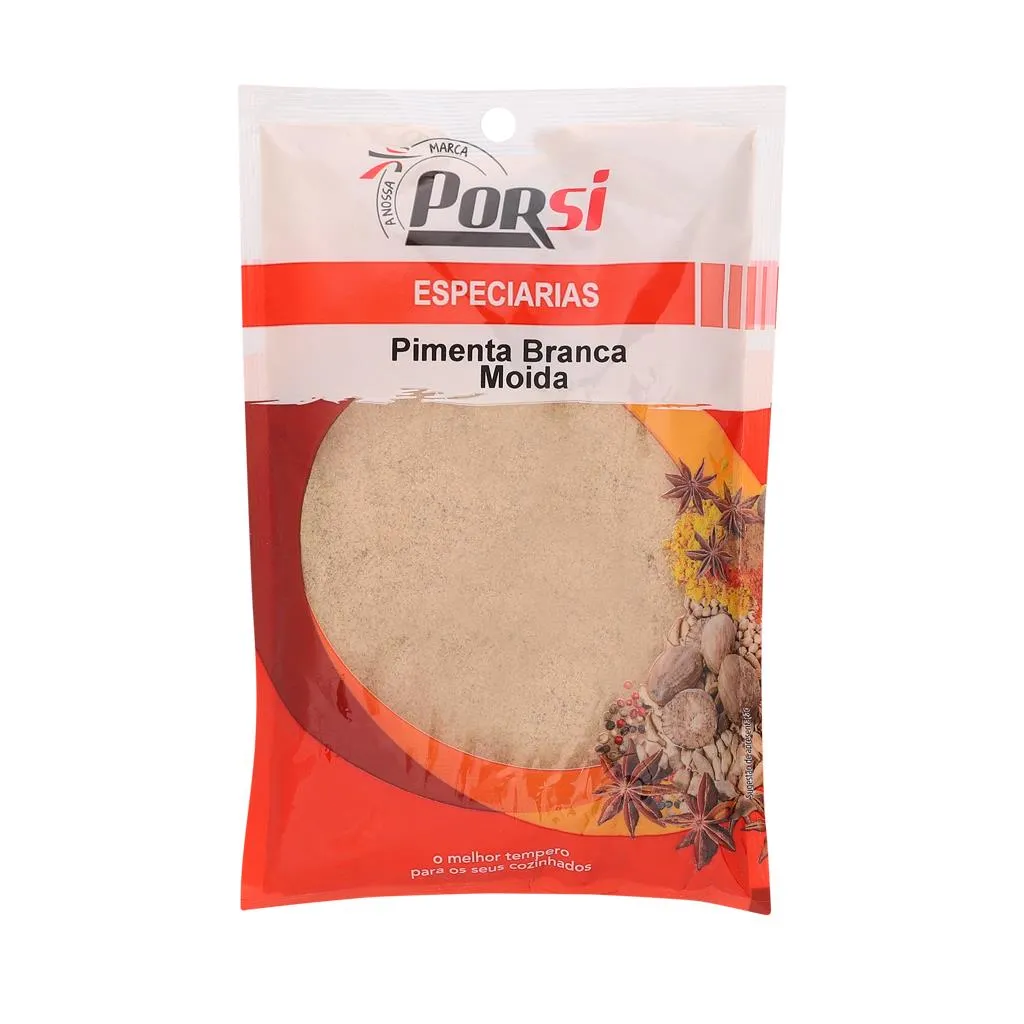 Pimenta Branca Moída Saqueta 100g