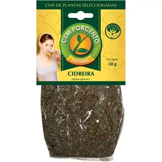 Chá cidreira, embalagem de 50g Cemporcento