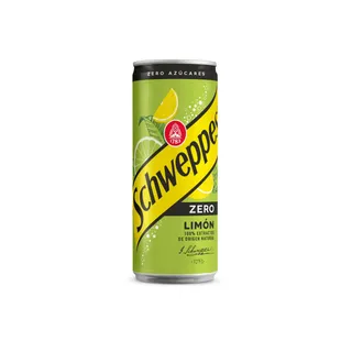 Refrigerante com Gás Limão Zero, 33cl Schweppes