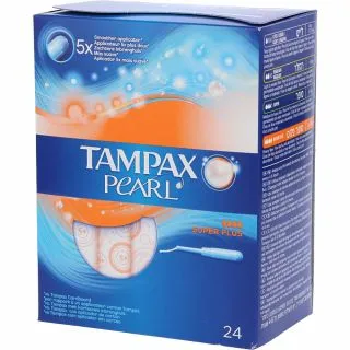 Tampões Tampax Pearl Super Plus 24un