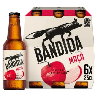 Sidra com Álcool Maçã Pack 6 Bandida