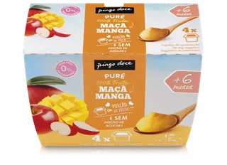 Puré de Fruta Maçã e Manga Pingo Doce