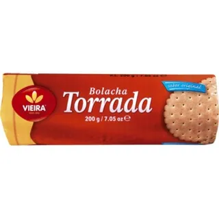 Bolachas Torradas embalagem 200 g - Vieira