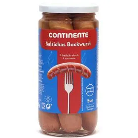 Salsichas Bockwurst em Frasco 5 un Continente