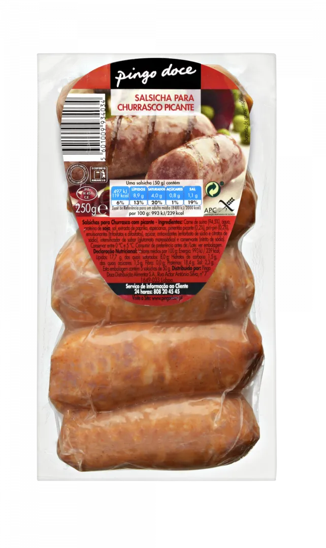 Salsichas de Churrasco Picante