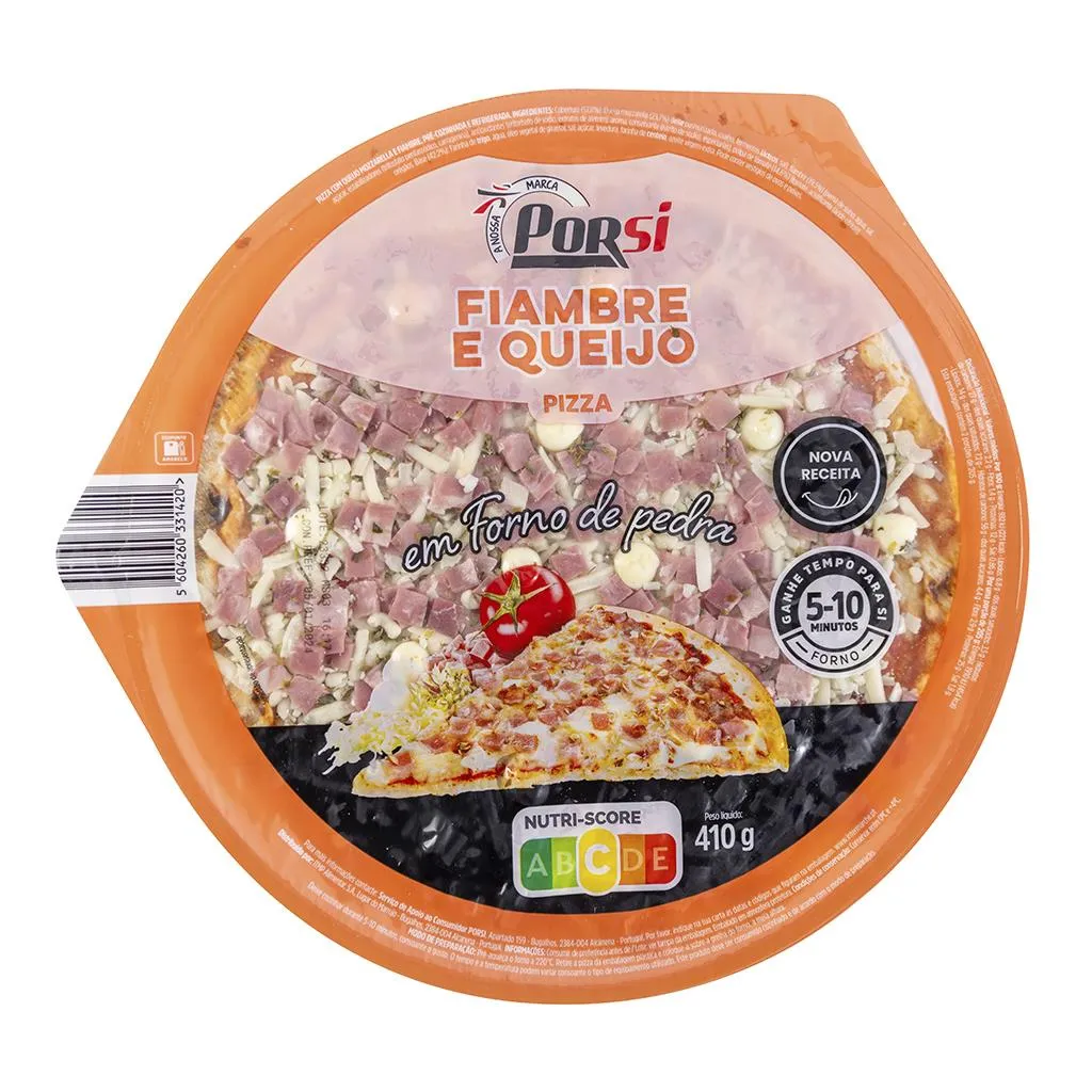 Pizza Fiambre e Queijo 410g