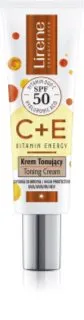 Lirene Vitamin Energy C+E creme facial para unificar a cor do tom de pele SPF 50 30 ml