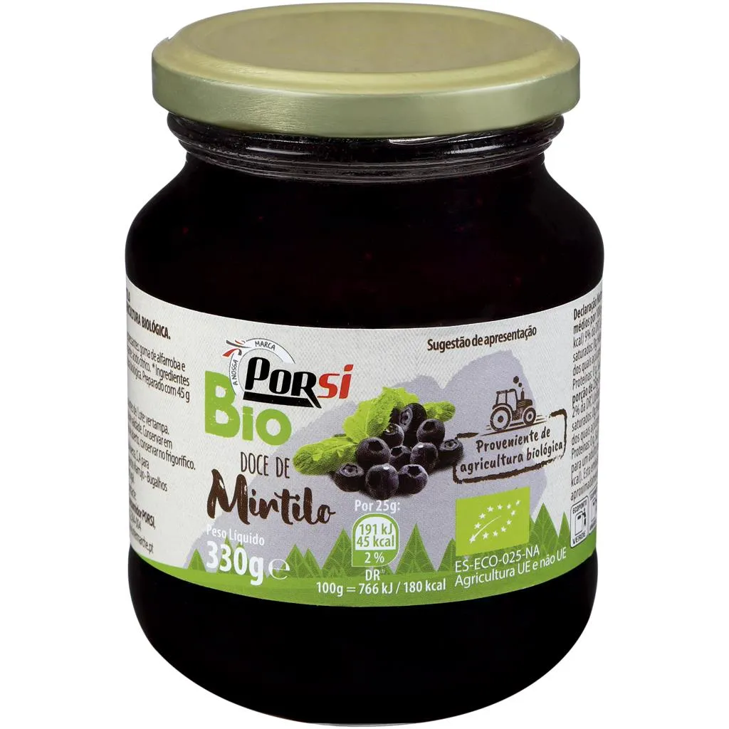 Doce de Mirtilo Bio 330g