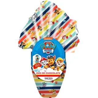 Ovo de Chocolate Patrulha Pata com Surpresa embalagem 150 g - Lacasa