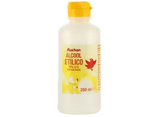 Álcool Auchan etílico 70% volume 250 ml