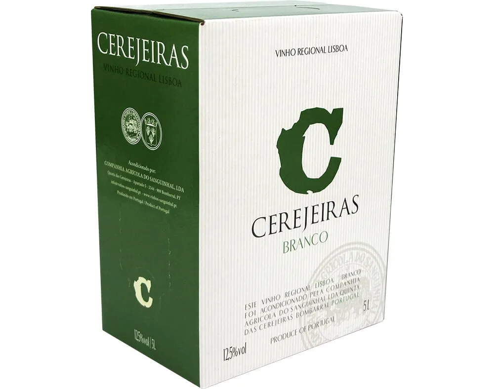 Vinho branco Cerejeiras bag in box lisboa 5 L