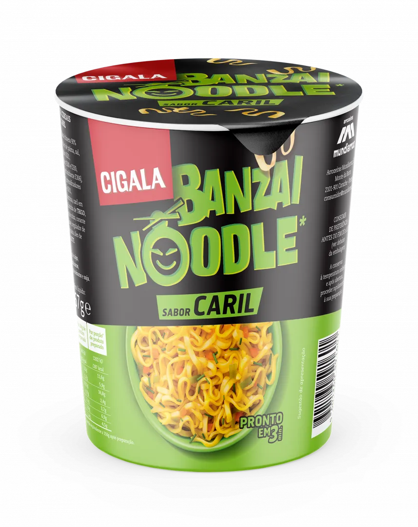 Noodles Banzai Sabor a Caril