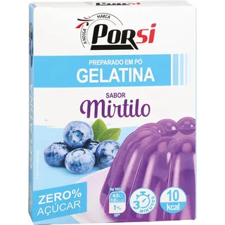 Gelatina Mirtilo 0% Açúcar 31g PorSi