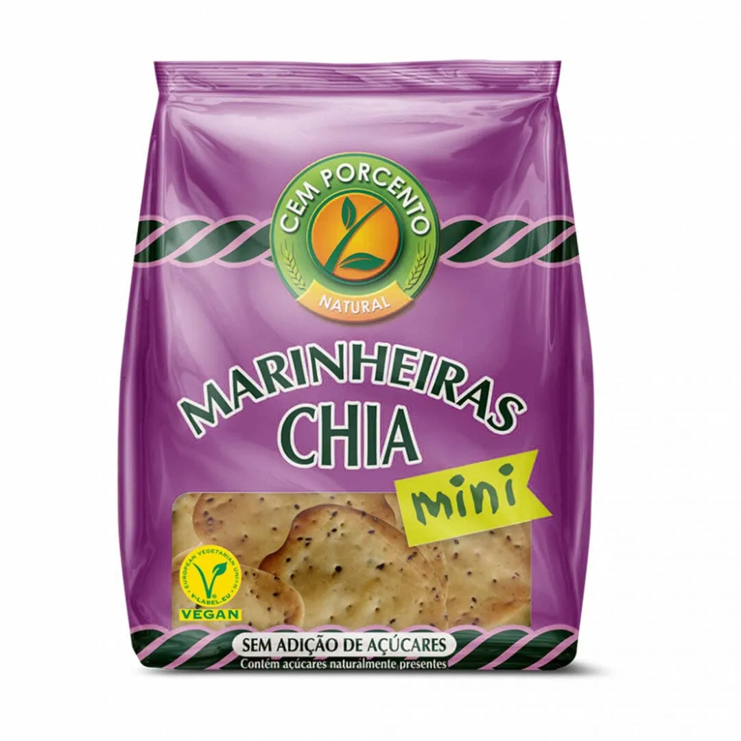 Bolachas Mini Marinheiras com Chia