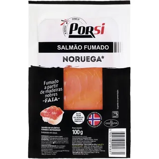 Salmão Fumado da Noruega 100g PorSi