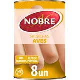 Salsichas de Aves 8 Unidades lata 200 g - Nobre