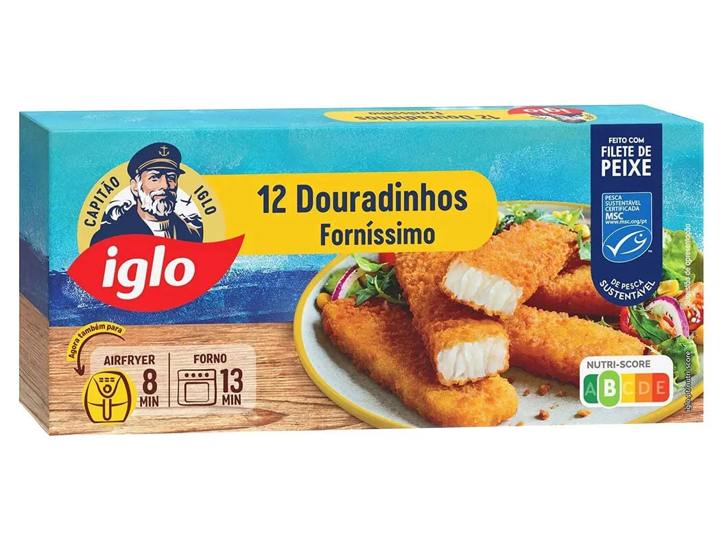 Douradinhos IGLO pescada forníssimo 12un 300 g