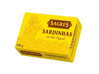 Sardinhas óleo girassol Sagres 120 (84)g