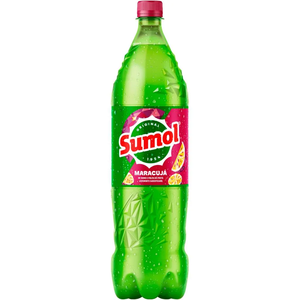 Refrigerante com gás de maracujá, 1,5L