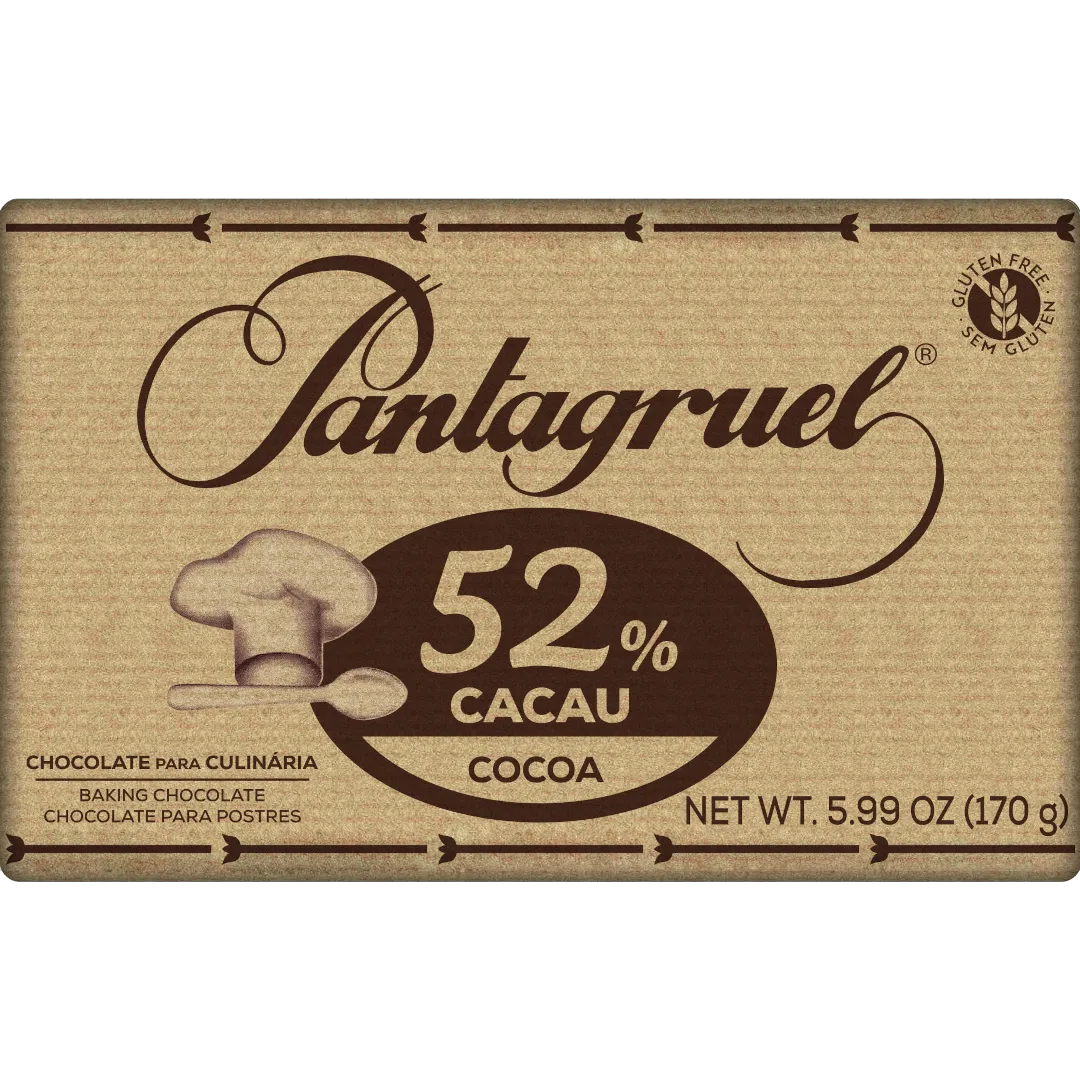 Tablete de Chocolate para Culinária 52% Cacau