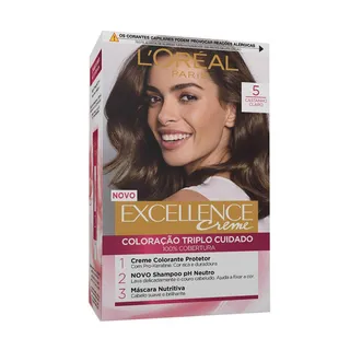 Coloração Permanente Excellence Creme Castanho Claro 5 L'oreal