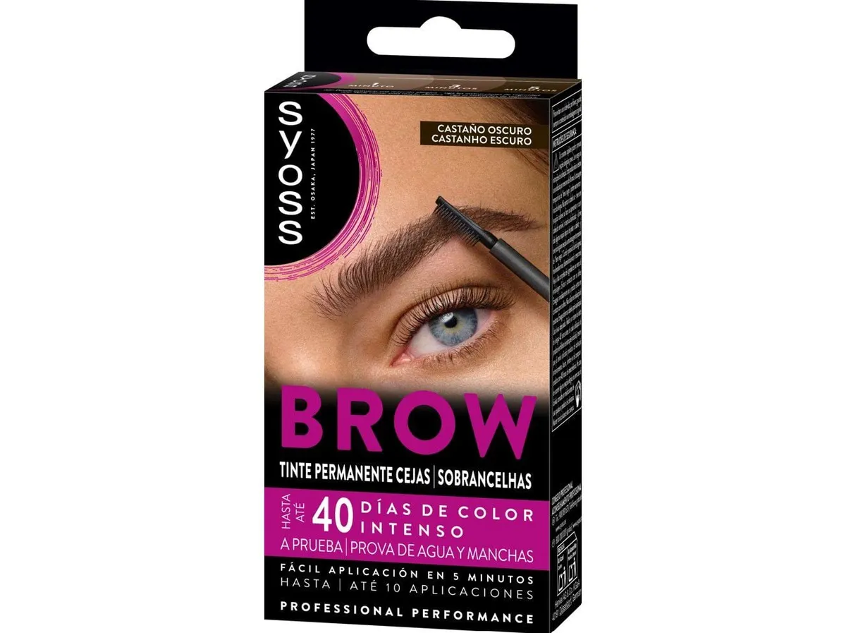 Coloraçao Syoss brow tint castanho escuro