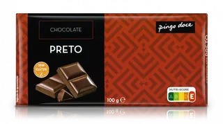 Tablete de Chocolate Negro Pingo Doce