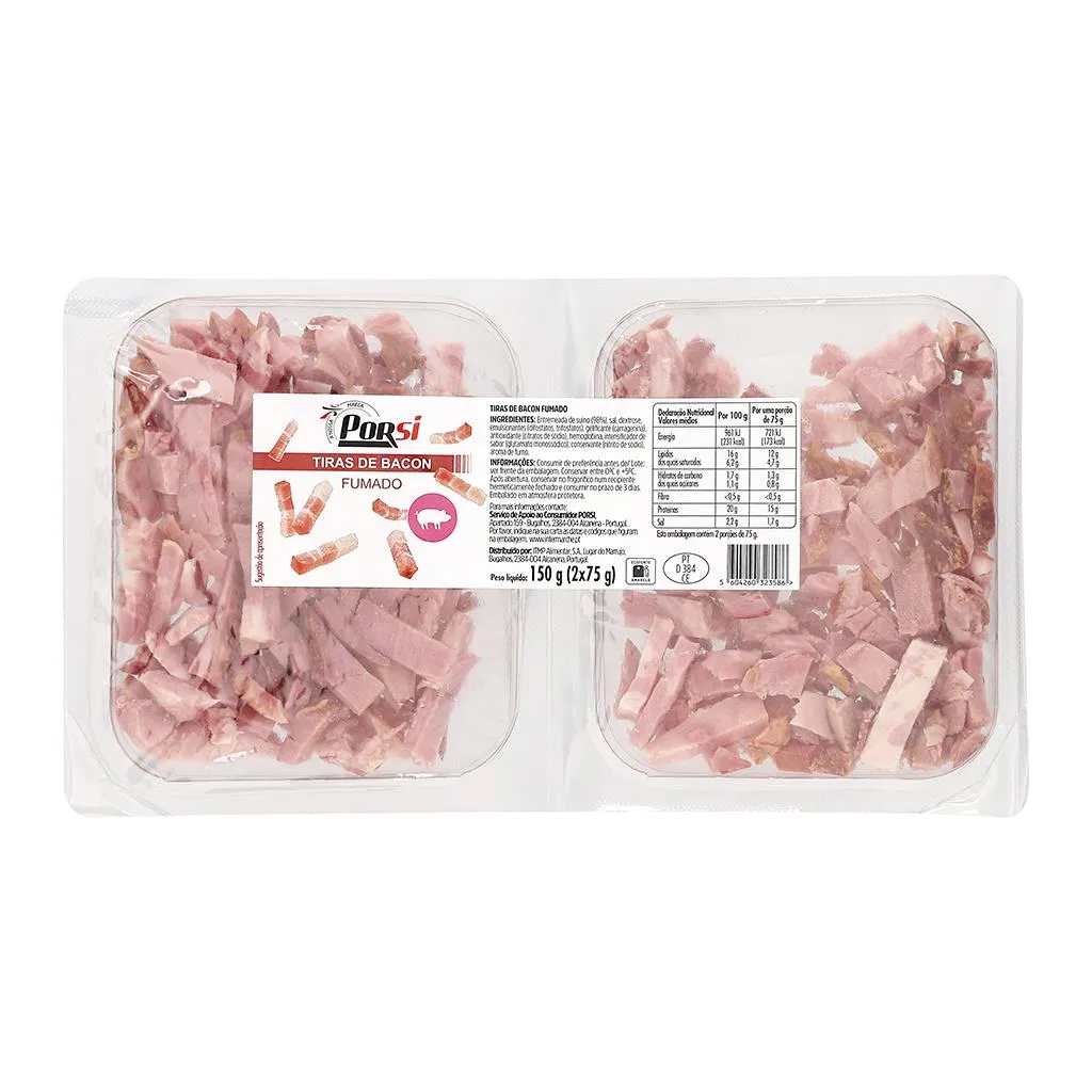 Tiras de Bacon 2x75g