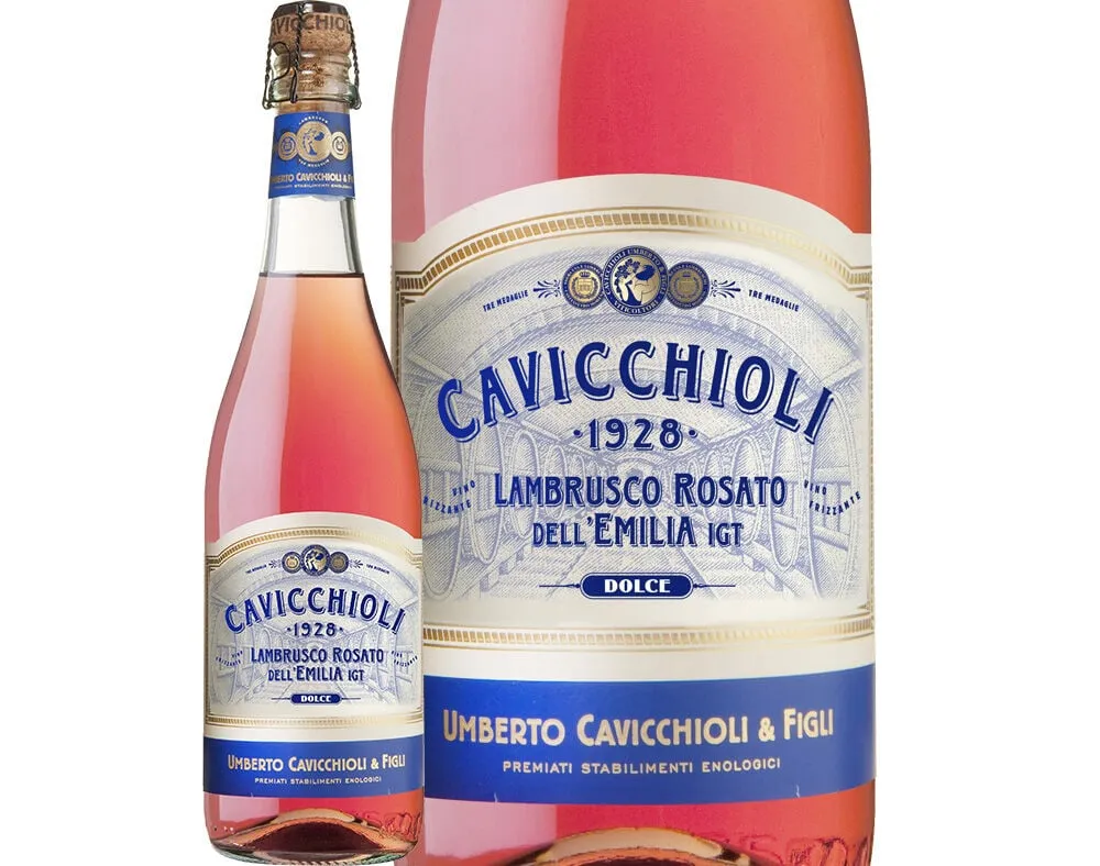 Vinho rosé Cavicchioli lambrusco 0,75 L