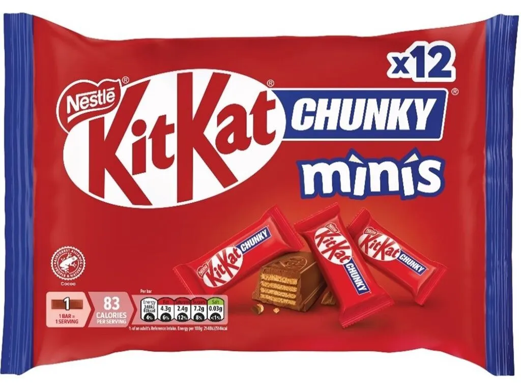 Snack chocolate Kitkat chunky mini 194 g