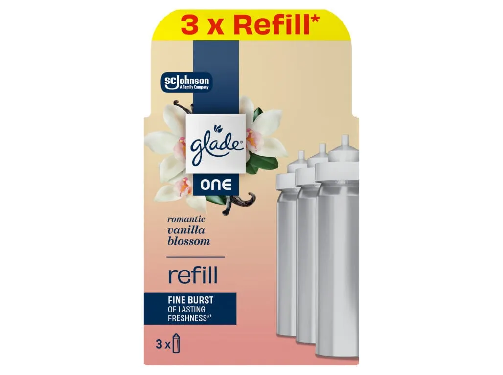 Ambientador Glade one vanilla rec 3un
