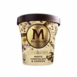 Gelado Chocolate Branco & Cookies Magnum 440ml