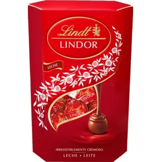 Bombons de Chocolate de Leite Lindor embalagem 337 g - Lindt