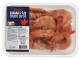 Camarão cozido vannamei Auchan 20/30 1 kg