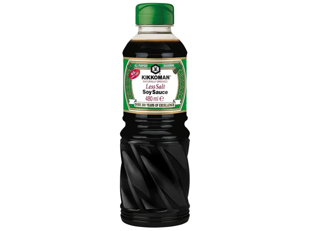 Molho soja Kikkoman menos sal 480 ml