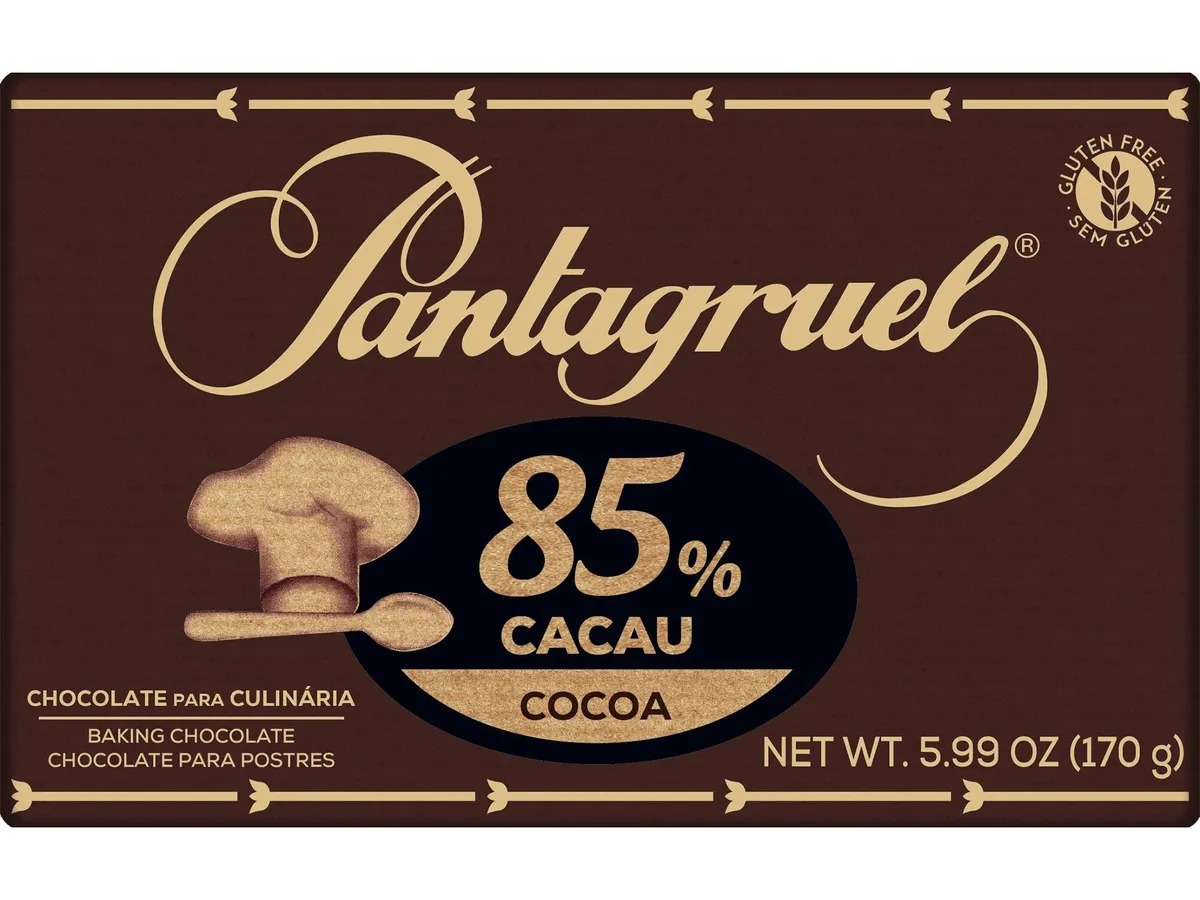 Tablete chocolate Pantagruel culinária 85% cacau 170 g