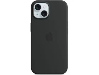 Capa APPLE iPhone 15 Silicone com MagSafe (Preto)